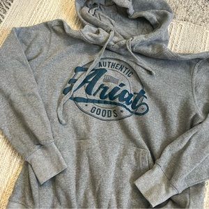 Ariat Blue and Grey Hoodie Sweatshirt